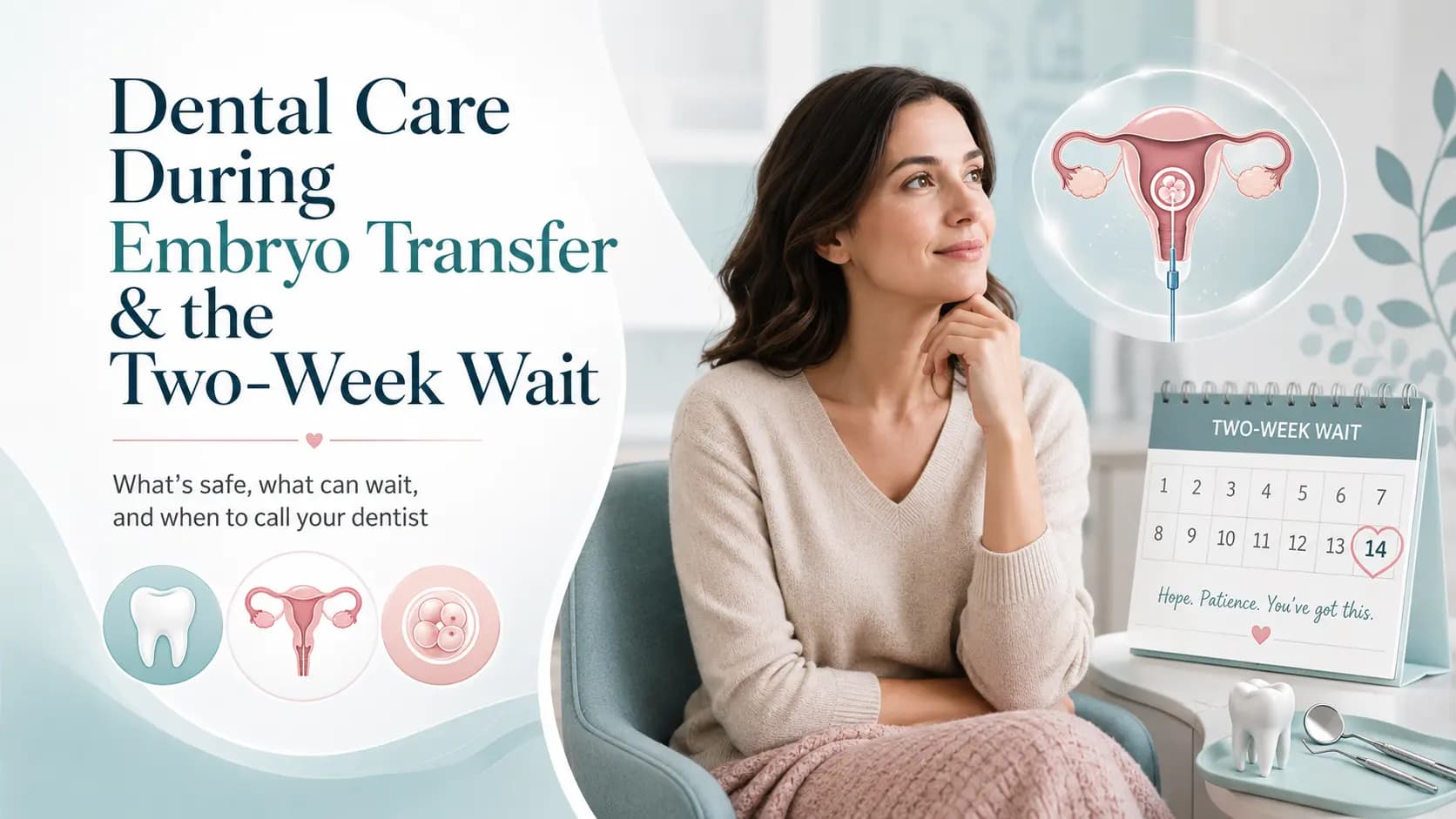 Dental Care During Embryo Transfer and the Two-Week Wait: What’s Safe and What Can Wait